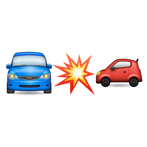 Emoji Quiz 3 answer: CAR CRASH