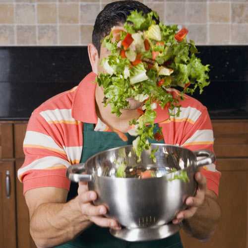 Cooking answer: TOSSING SALAD