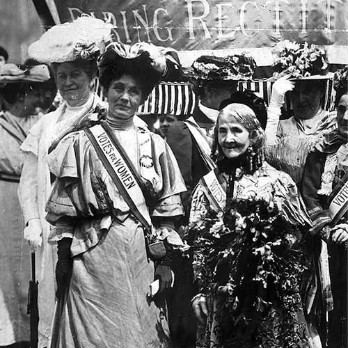 History answer: SUFFRAGETTES