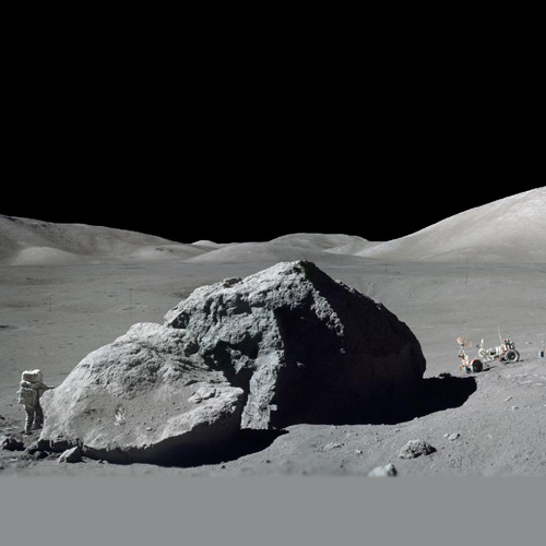 Space answer: MOON ROCK