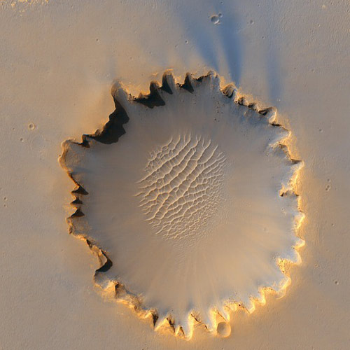 Space answer: CRATER