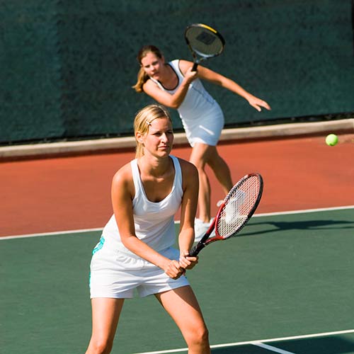 Tennis answer: DOUBLES