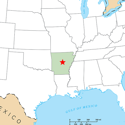 US States answer: LITTLE ROCK