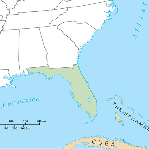 US States answer: FLORIDA