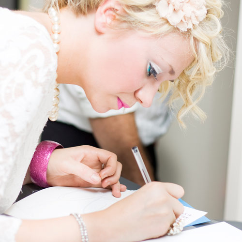Weddings answer: GUESTBOOK