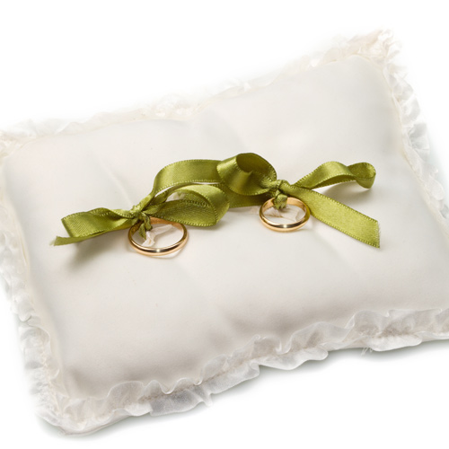 Weddings answer: RING PILLOW