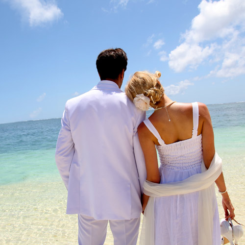 Weddings answer: BEACH WEDDING