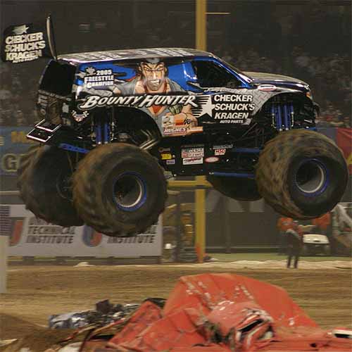 Transports answer: MONSTER TRUCK