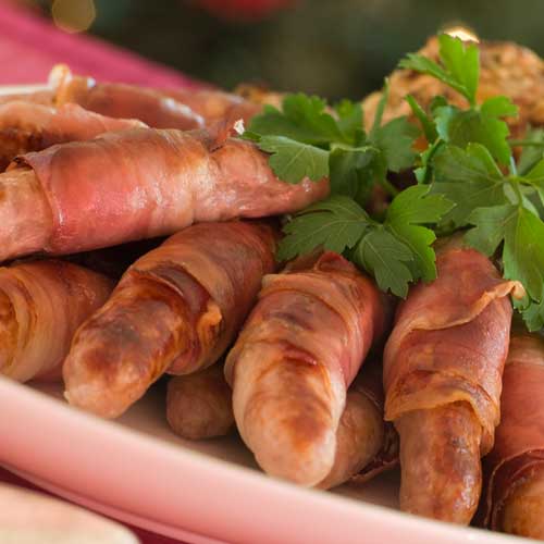 Christmas answer: PIGS IN BLANKETS