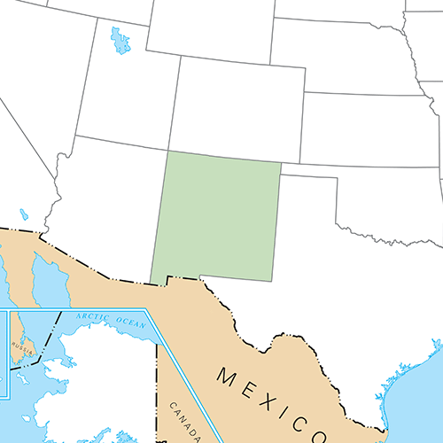 US States answer: NEW MEXICO