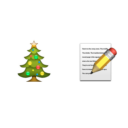 Christmas Emoji answer: CHRISTMAS LIST