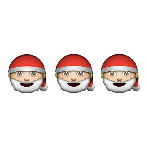 Christmas Emoji answer: HO HO HO