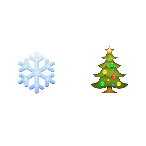 Christmas Emoji answer: WHITE CHRISTMAS