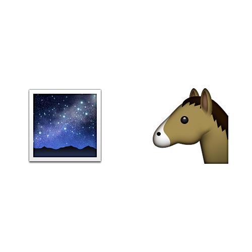 Emoji 2 answer: DARK HORSE