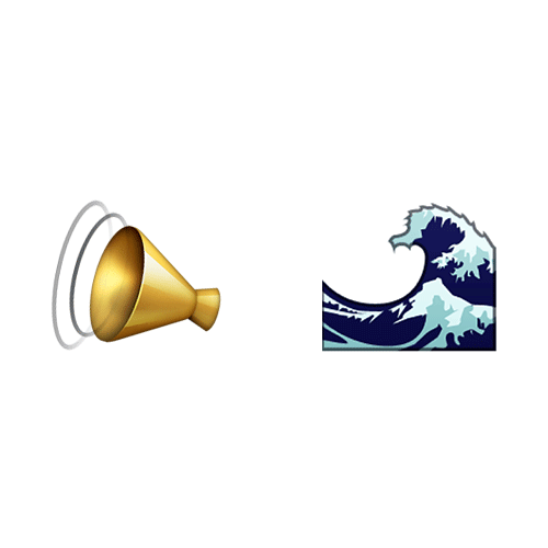 Emoji 2 answer: SOUND WAVE