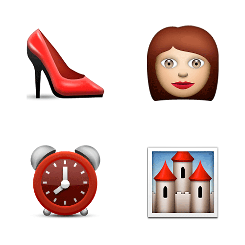 Emoji Quiz 3 answer: CINDERELLA