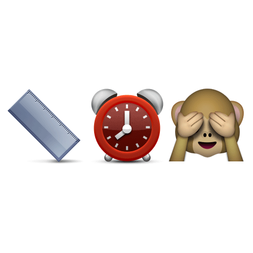 Emoji Quiz 3 answer: LONG TIME NO SEE
