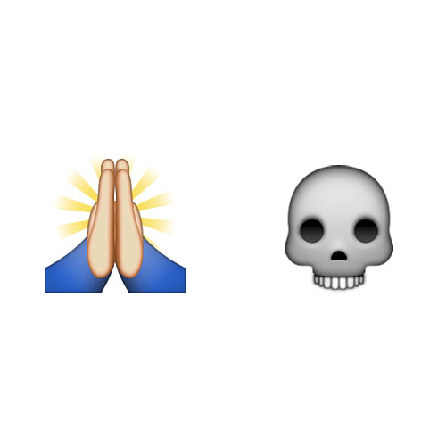 Halloween Emoji answer: PRAY FOR THE DEAD