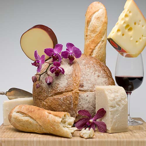 Party answer: CHEESE AND WINE