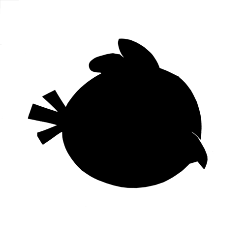 Silhouetten answer: ANGRY BIRD