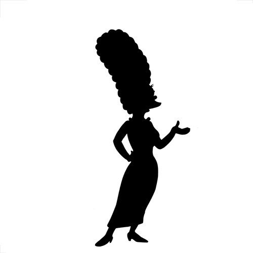Silhouetten answer: MARGE SIMPSON
