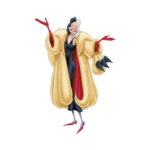 Cartoons 2 answer: CRUELLA DE VIL