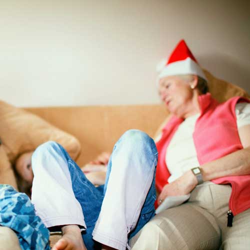 Christmas answer: EXHAUSTED