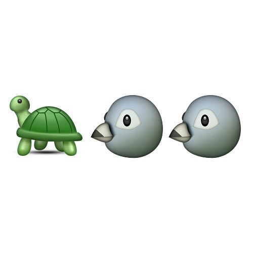 Christmas Emoji answer: TURTLE DOVES