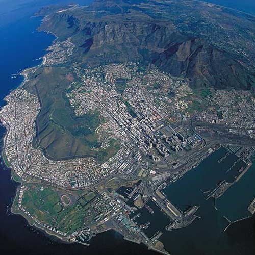 Earth from Above answer: TABLE MOUNTAIN