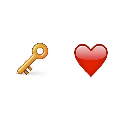 Emoji 2 answer: KEY TO MY HEART