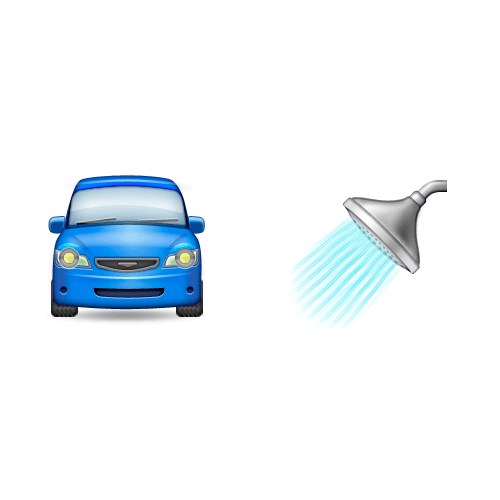 Emoji Quiz 3 answer: CAR WASH