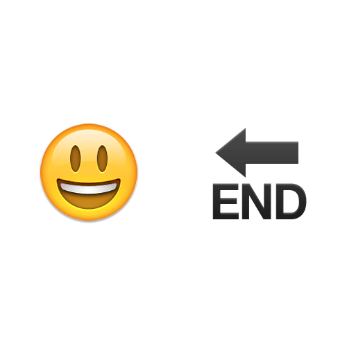 Emoji Quiz 3 answer: HAPPING ENDING