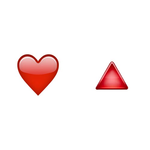 Emoji Quiz 3 answer: LOVE TRIANGLE