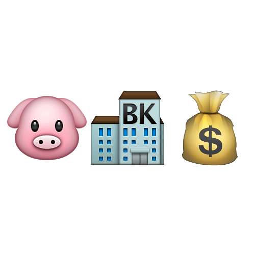 Emoji Quiz 3 answer: PIGGY BANK
