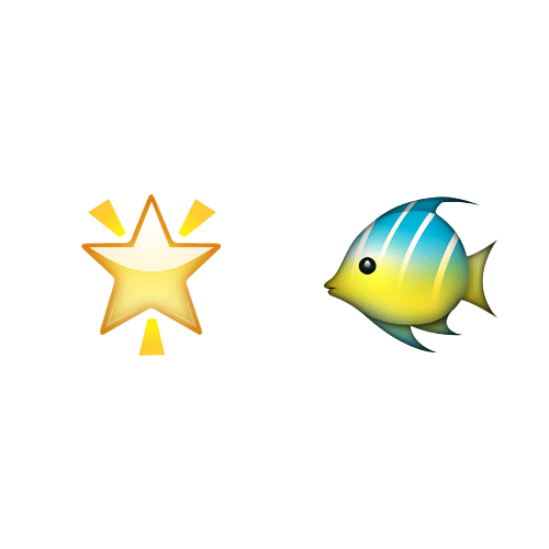 Emoji Quiz 3 answer: STARFISH