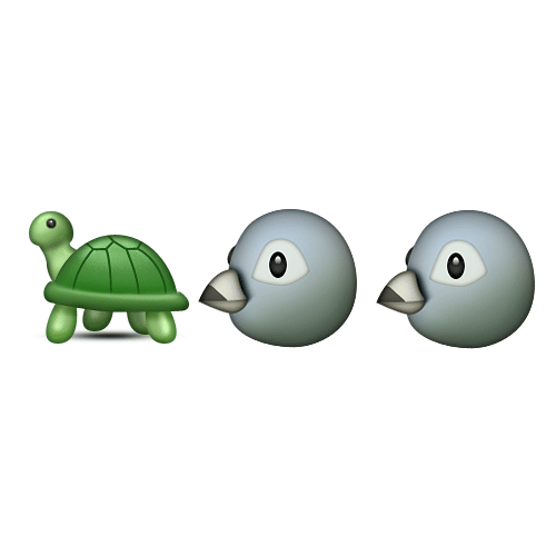 Emoji Quiz 3 answer: TURTLE DOVES