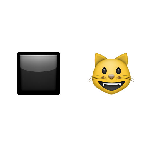 Halloween Emoji answer: BLACK CAT