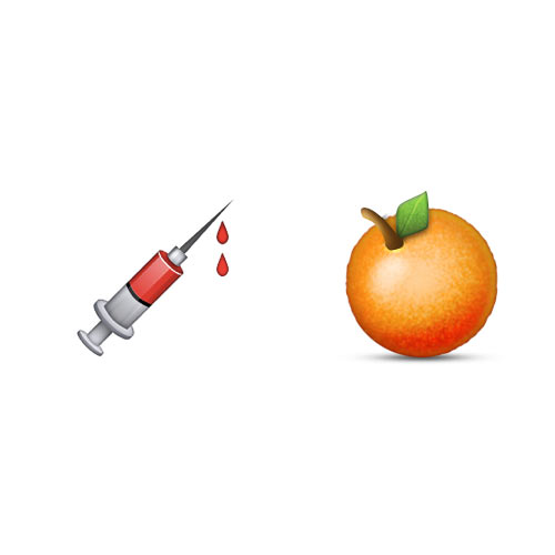 Halloween Emoji answer: BLOOD ORANGE