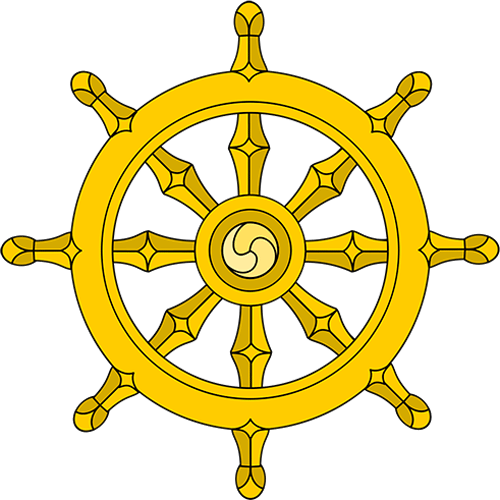 Symbols answer: DHARMA WHEEL