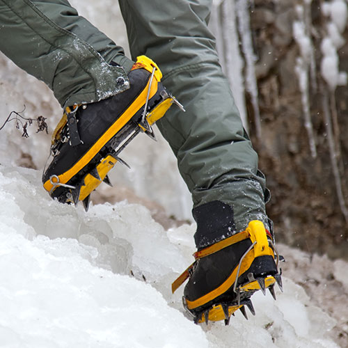 Winter Sports answer: CRAMPONS