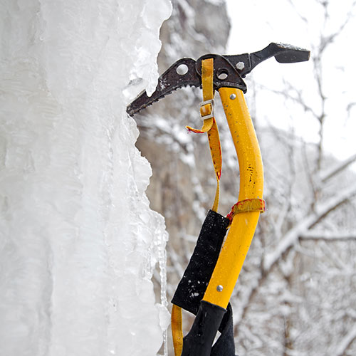 Winter Sports answer: ICE AXE