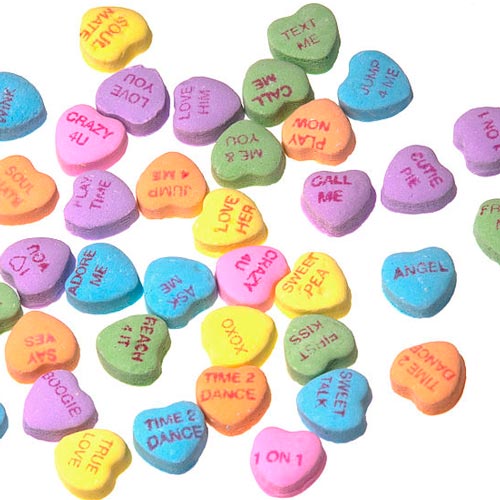 Candy answer: SWEETHEARTS