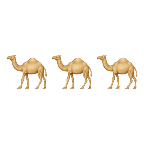 Christmas Emoji answer: CAMELS