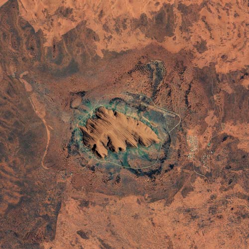 Earth from Above answer: AYERS ROCK