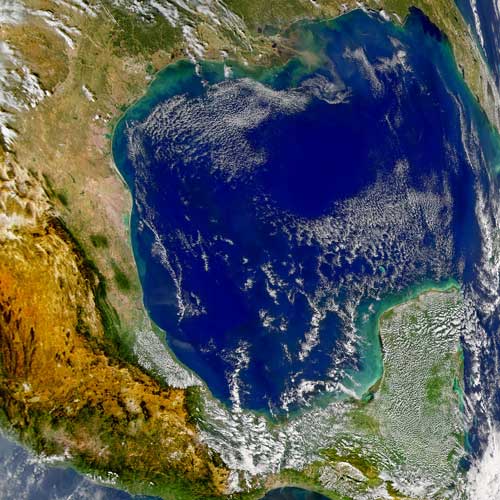 Earth from Above answer: GULF OF MEXICO