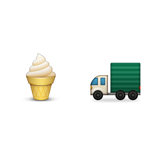 Emoji 2 answer: ICE CREAM TRUCK
