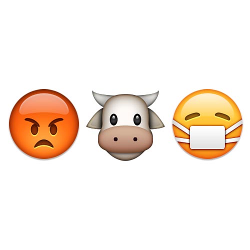 Emoji 2 answer: MAD COW DISEASE