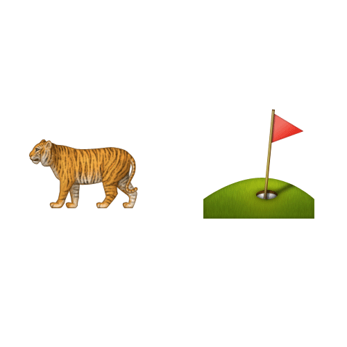 Emoji 2 answer: TIGER WOODS