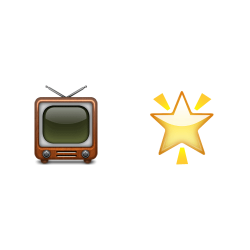 Emoji 2 answer: TV STAR
