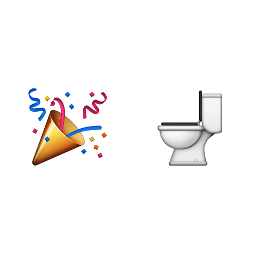 Emoji Quiz 3 answer: PARTY POOPER